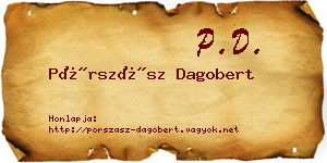 Pórszász Dagobert névjegykártya